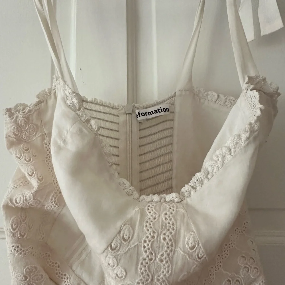 Reformation Cream Mini Dress - Picture 4 of 6